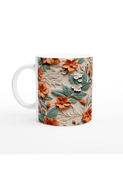 Luluyen Orange Water Lily Breeze Mug
