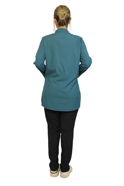 nutrix Hijab Petrol Green Black Combination Soft Lycra Nurse and Doctor Uniform Set Hospital Uniform