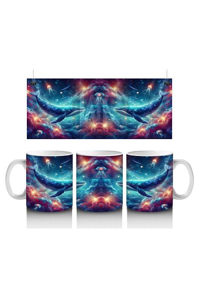 Luluyen Galactic Whale Dance Mug Cup That Makes Children Love Milk