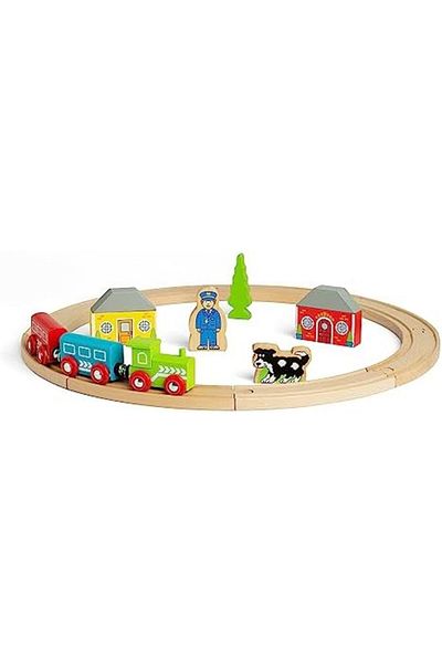 Bigjigs Rail أول مجموعة سكة حديد خشبية لي