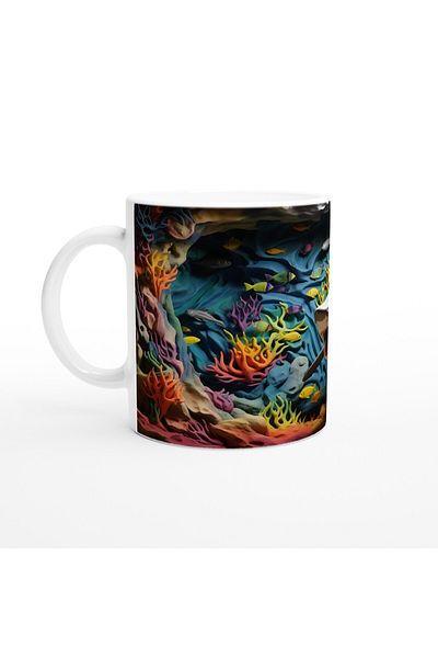 Luluyen Shark the Judge of Colorful Corals Mug