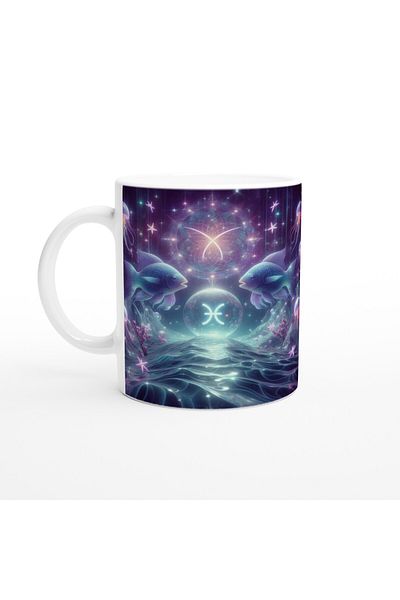 Luluyen Pisces Printed Coffee Mug - Astral Submarine World Vs2