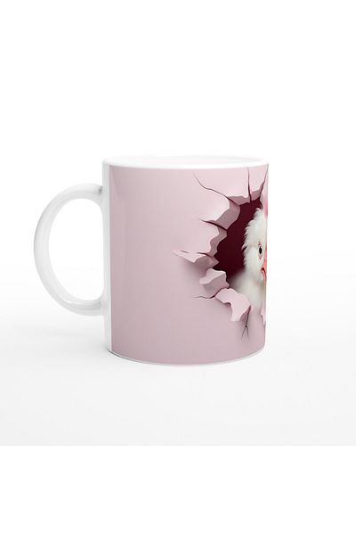 Luluyen Confused Chicken Themed Printed Mug