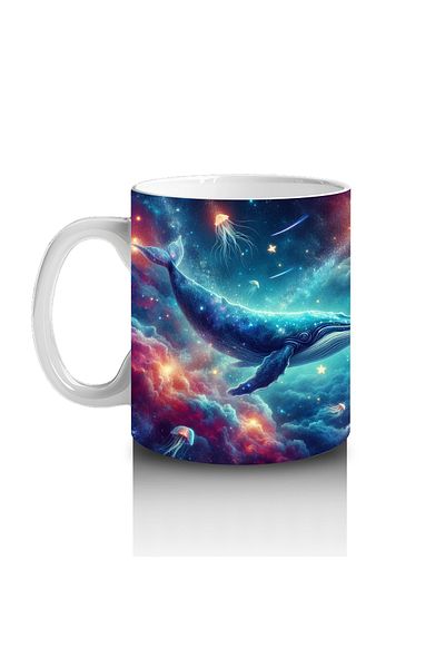 Luluyen Galactic Whale Dance Mug Cup That Makes Children Love Milk