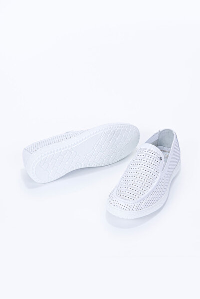 Vantaggio Fuze Білий 100% натуральна шкіра Чоловічі лофери