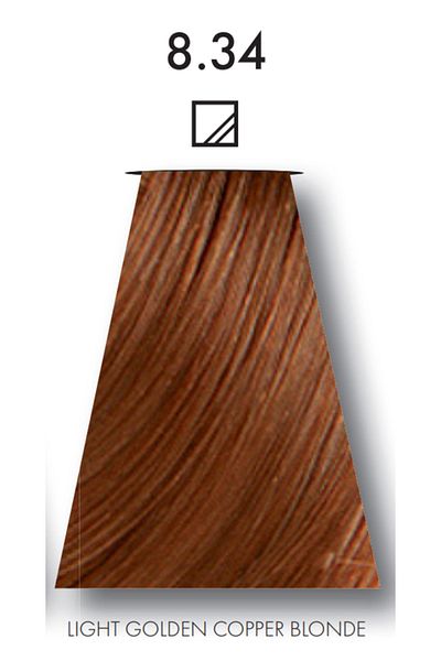 Keune 2 packs of Keune Tinta Color Hair Dye No. 8.34 Light Golden Copper Blonde with Silk Protein