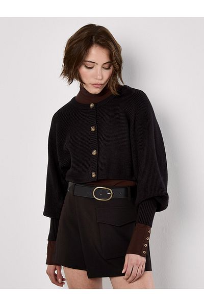 Apricot Gekürzter Batwing-cardigan