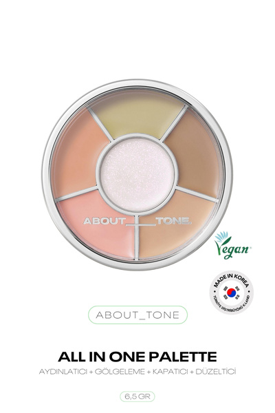 ABOUT TONE 5 Renkli Renk Düzenleyici Corrector Paleti About Tone Designing Multi Palette