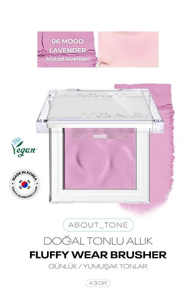 ABOUT TONE Natural Tone Powder Korean Blush about Tone Fluffy Wear Blusher