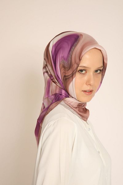 BERCHEM SCARF Algasal Patterned Soft Scarf - Stylish and Eye-Catching Design