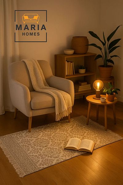 MARIA HOMES Beige Cotton Runner Rug with Floral Medallion Pattern and Fringe –size 90*150 cm