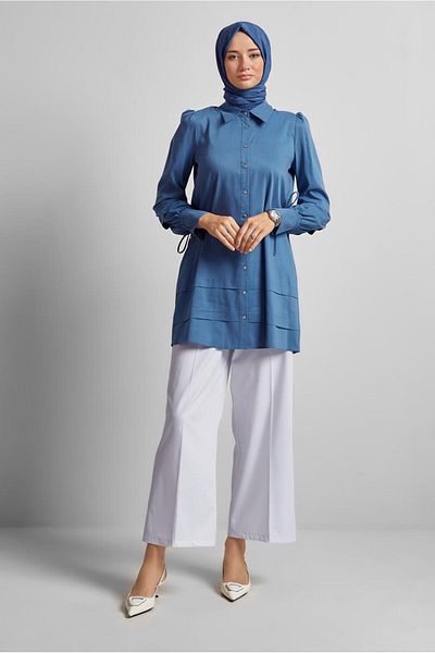 Alvina Shirt Collar Tunic 45379