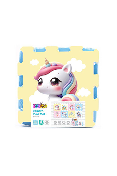 LUDIRO Puzzle Carpet 8 Pieces Unicorn 30x30 Cm, EVA Foam Play Mat for Children over 10 Months