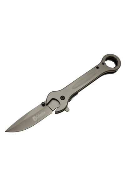 Skygo 8000b Anahtar Görünümlü Siyah Kamp Çakı 19 Cm - Otomatik, Metal Sap