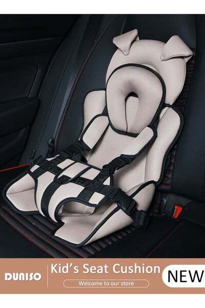 fun zone كرسي أمان محمول للأطفال في السيارة مزود بوسادة للرقبة وحزام أمان بخم...