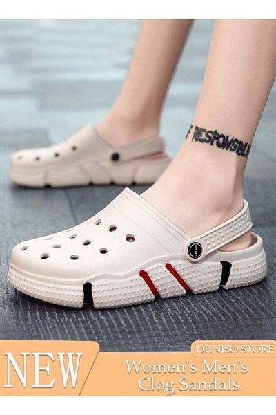 fun zone DUNISO Sandals for Men and Women Fashion Quick Drying Slide Sandal with Non-slip Soles Thick Sole Be