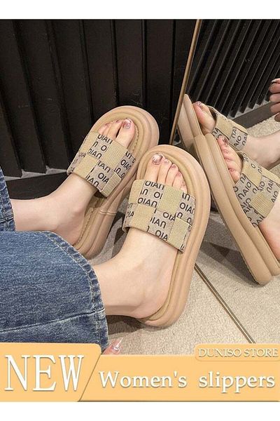 fun zone DUNISO Women's Summer Walking Sandals Air Cushion Support Platform
