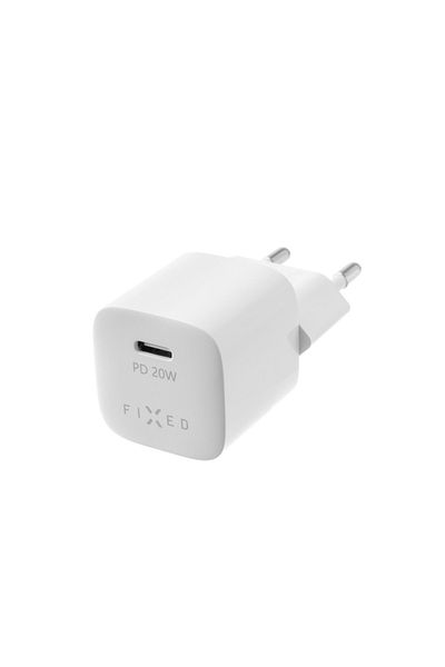 FIXED Charger EU, Type-C, 20W - Mini (FIXC20M-C-WH) - White