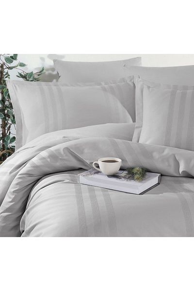 Clasy Melkor Double Ranforce Duvet Cover Set V7 A.Grey