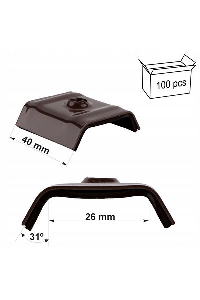 Inna marka Kaloty 26mm RAL 8017