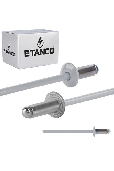 Inna marka Nity otwarte aluminiowe 3,2x6mm RAL9006