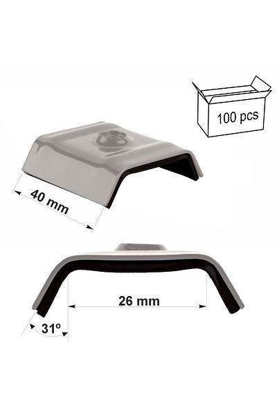 Inna marka Kaloty 26mm RAL 9007