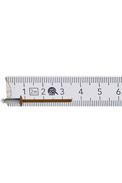 Inna marka Nity otwarte aluminiowe 3,2x8mm RAL8003