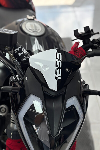 Banxtre Benelli 125S ve RKS 125S için Kafa için Beyaz Renk Sticker Etiket (1 ...