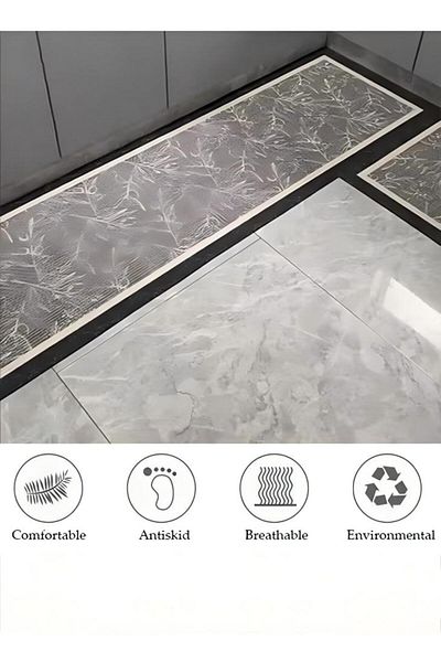 Generic 2-piece Kitchen Mat And Carpet Set, Non-slip Quick-drying Diatom Mud Floor Mat 40*60 40*120cm