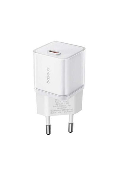 Baseus GaN5S Charger, Type-C, 20W - (P10162503213-00) - White