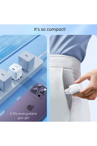 Joyroom 20W Type-C Plug Charger + Type-C to Lightning Cable - (JR-TCF02) - Black