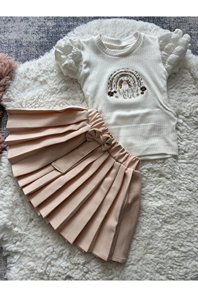 Lumia Baby KIZ ÇOCUK PİLİSELİ ETEKLİ TAKIM