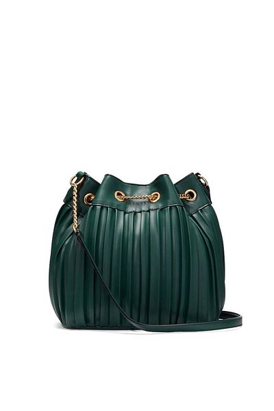 Victoria's Secret Geantă, The Victoria Bucket, plisată cu iederă neagră