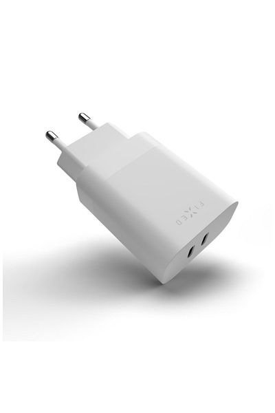 FIXED Charger EU, Type-C, 35W - (FIXC35-2C-WH) - White