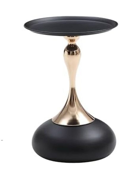 Türkiye White Nordic Style Light Luxury Simple Round Table, Side Table, Metal Unique End Table