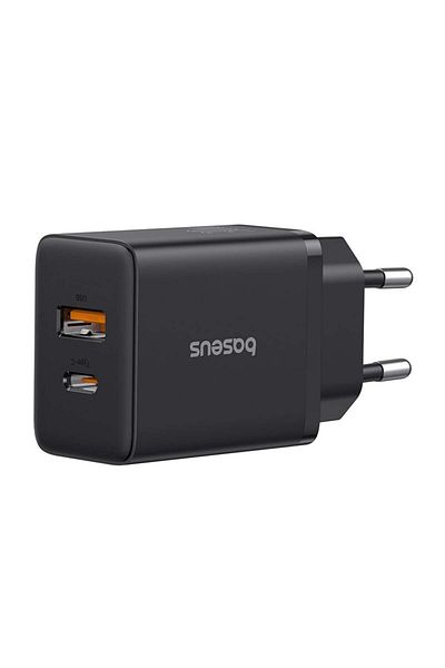Baseus USB charger, Type-C, Fast Charge 20W - (P10111403113-00) - Cluster Black