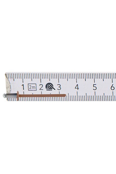 Inna marka Nity otwarte aluminiowe 3,2x6mm RAL8004