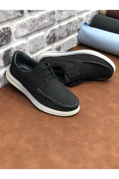 Derilax Birkan Genuine Nubuck Leather Orthopedic Lightweight Comfortable Soft Men's Shoes