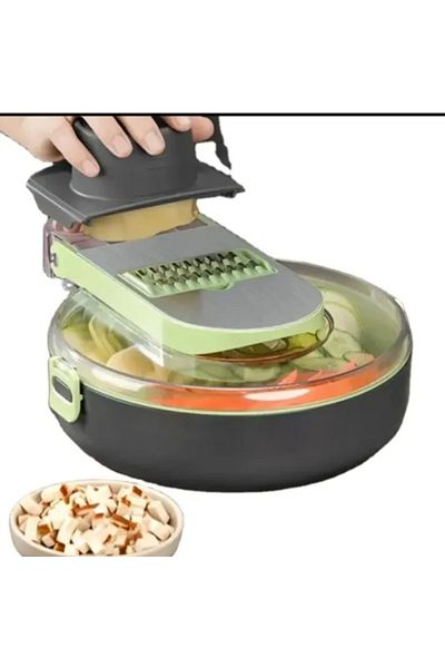 OEM Multifunctional vegetable cutter, 9 in 1, chops vegetables and fruits, model JD-2441