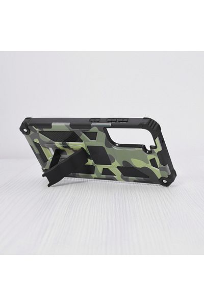 Techsuit Case for Samsung Galaxy S21 FE 5G - Blazor Series - Camo Lime
