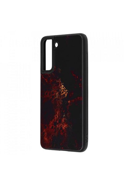 Techsuit Samsung Galaxy S21 FE 5G Case - Glaze Series - Red Nebula