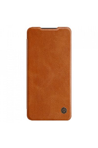 Nillkin Case for Samsung Galaxy A72 4G / A72 5G - QIN Leather Case - Brown