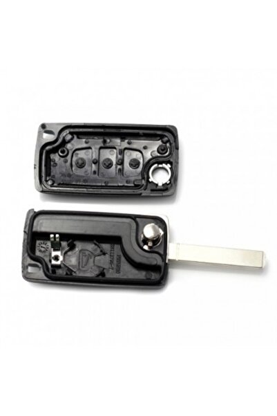 Peugeot Citroen / 307 - Θήκη κλειδιού 3 κουμπιών, λεπίδα VA2-SH3, χωρίς θήκη μπαταρίας, κουμπί πορτμπαγκάζ