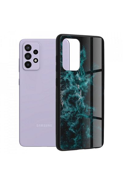 Techsuit Case for Samsung Galaxy A72 4G / A72 5G - Glaze Series - Blue Nebula