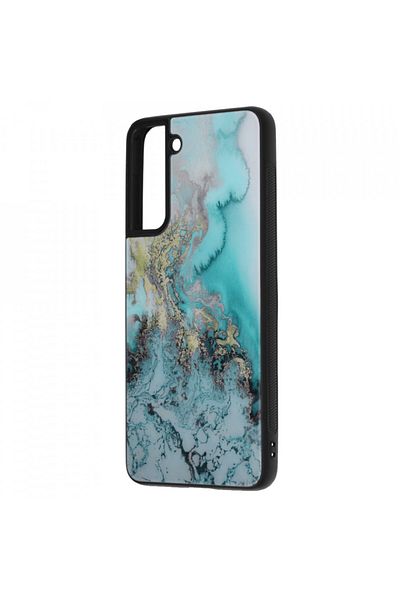 Techsuit Samsung Galaxy S21 5G Case - Glaze Series - Blue Ocean
