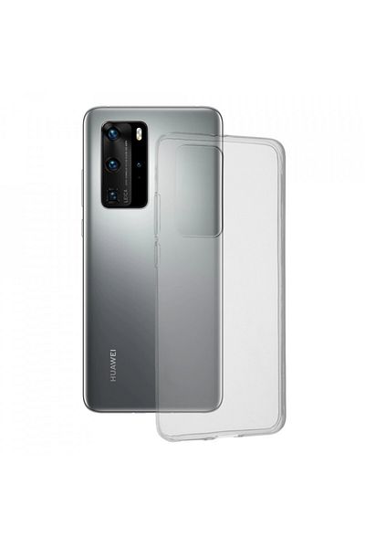 Techsuit Case for Huawei P40 Pro - Clear Silicone - Transparent