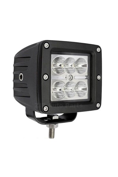 Xenon Bright LED Auto Offroad Προβολέας 18W/12V-24V, Τετράγωνος, 1320 Lumens,...