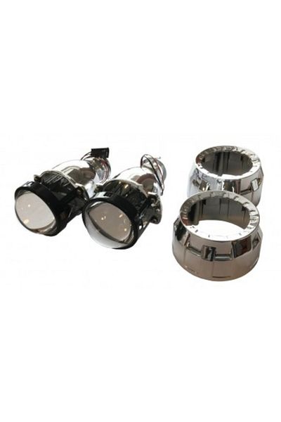 Xenon Bright Lupe mini H1 2.0" pentru faruri Bixenon cu ornamente incluse