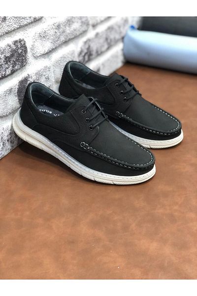 UMUT AYAKKABI Birkan Genuine Nubuck Leather Orthopedic Lightweight Comfortable Soft Men's Shoes