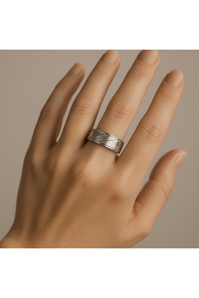 BY YASİN TOPÇU Free Wind Steel Ring (19 Sizes)